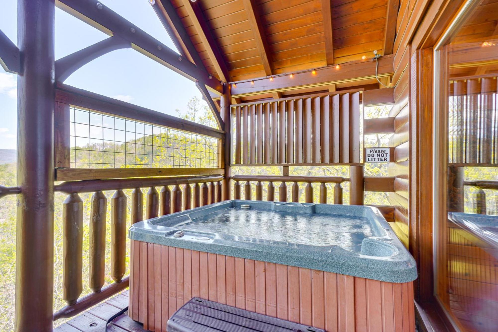 Mountain Dreams Cabin Hot Tub, Sauna And Views! Sevierville Exterior foto