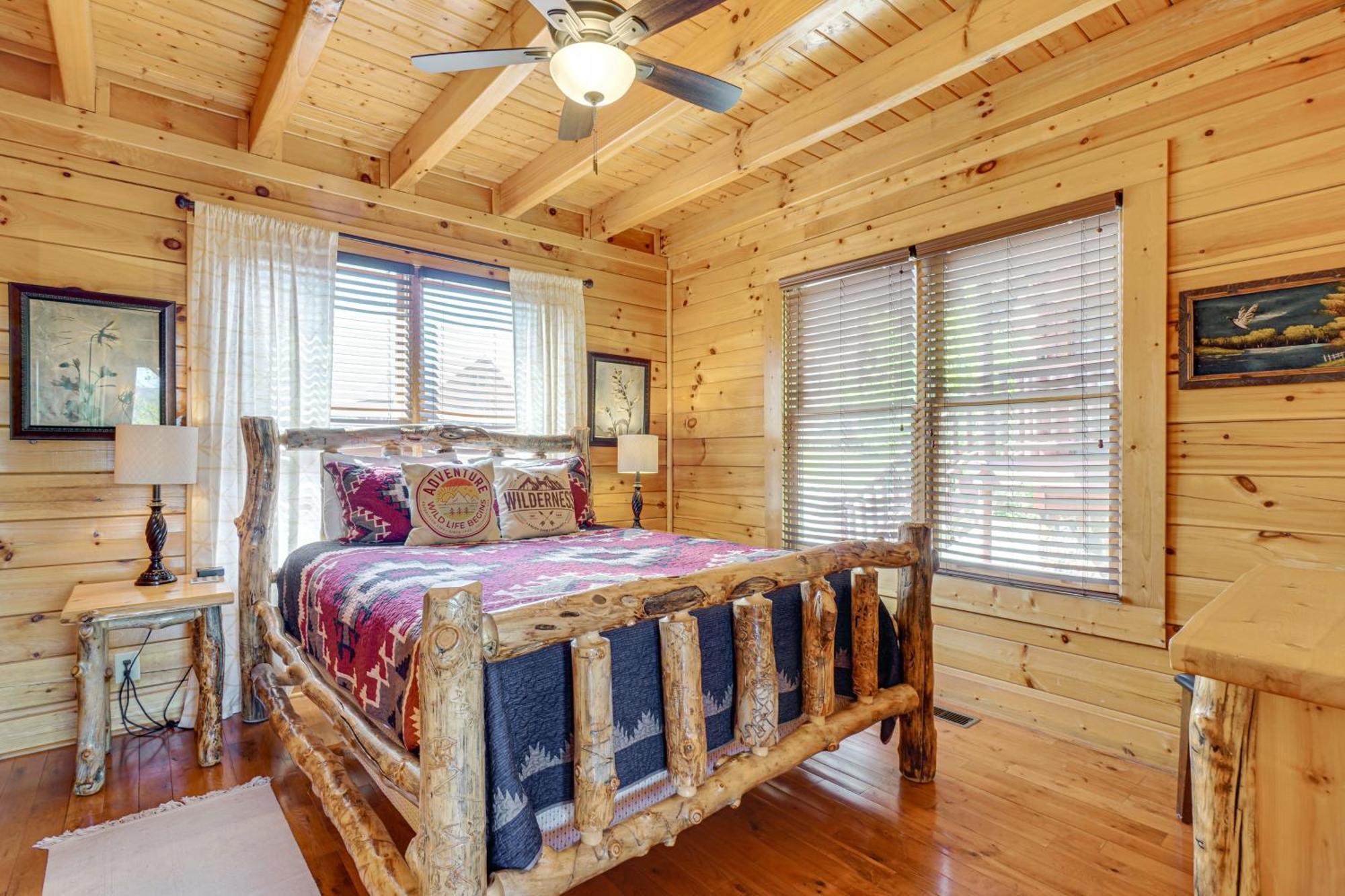 Mountain Dreams Cabin Hot Tub, Sauna And Views! Sevierville Exterior foto